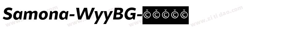 Samona-WyyBG字体转换