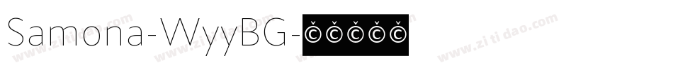 Samona-WyyBG字体转换