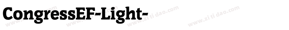 CongressEF-Light字体转换