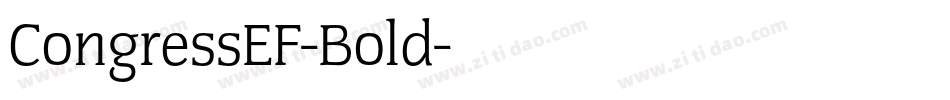 CongressEF-Bold字体转换
