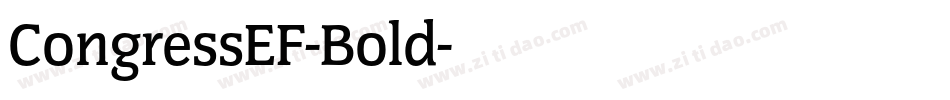 CongressEF-Bold字体转换