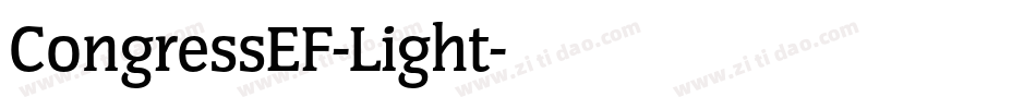 CongressEF-Light字体转换