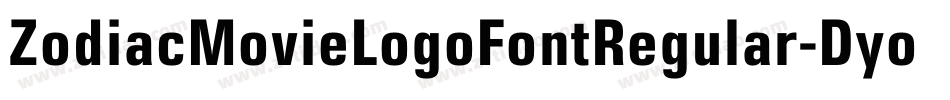ZodiacMovieLogoFontRegular-Dyo1字体转换