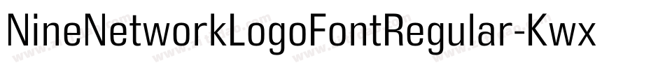 NineNetworkLogoFontRegular-Kwxp字体转换