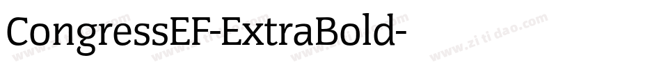 CongressEF-ExtraBold字体转换