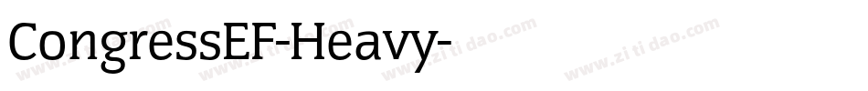 CongressEF-Heavy字体转换