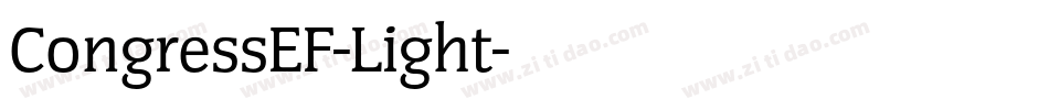 CongressEF-Light字体转换