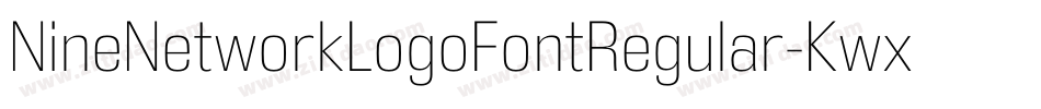 NineNetworkLogoFontRegular-Kwxp字体转换