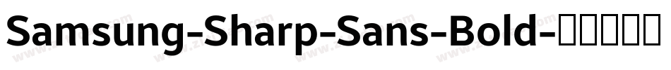 Samsung-Sharp-Sans-Bold字体转换