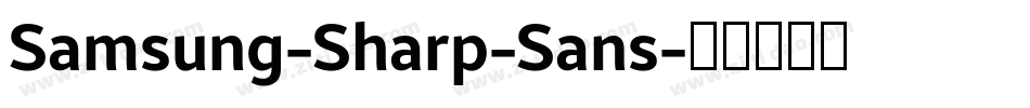 Samsung-Sharp-Sans字体转换