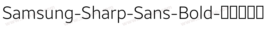 Samsung-Sharp-Sans-Bold字体转换