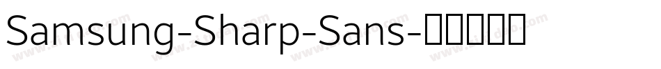 Samsung-Sharp-Sans字体转换