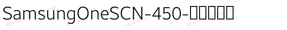 SamsungOneSCN-450字体转换