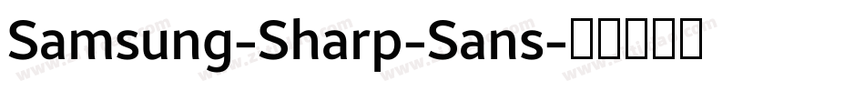 Samsung-Sharp-Sans字体转换