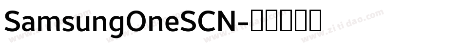 SamsungOneSCN字体转换
