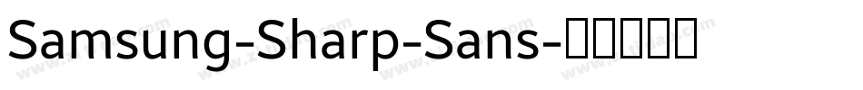 Samsung-Sharp-Sans字体转换