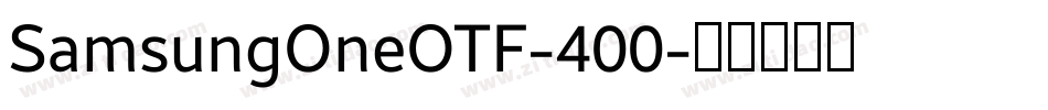 SamsungOneOTF-400字体转换