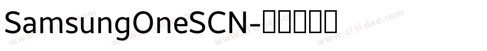 SamsungOneSCN字体转换