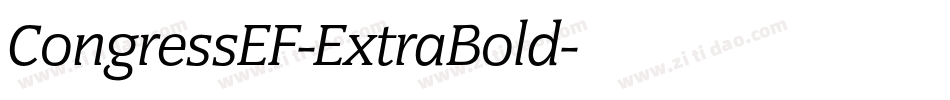 CongressEF-ExtraBold字体转换