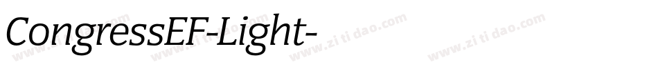 CongressEF-Light字体转换