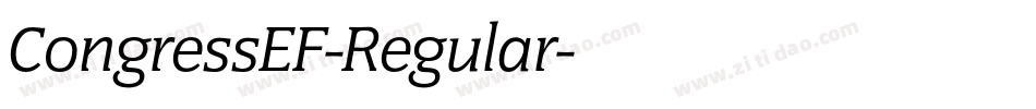 CongressEF-Regular字体转换