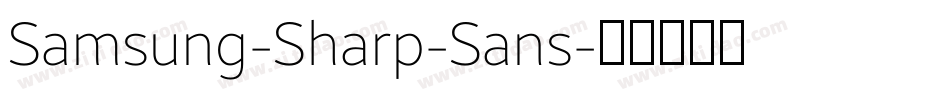 Samsung-Sharp-Sans字体转换