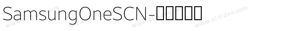 SamsungOneSCN字体转换