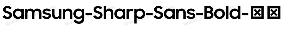 Samsung-Sharp-Sans-Bold字体转换