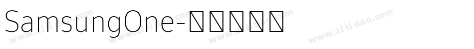 SamsungOne字体转换