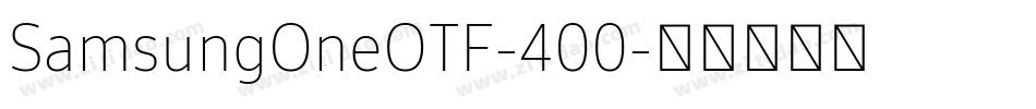 SamsungOneOTF-400字体转换
