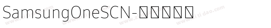 SamsungOneSCN字体转换