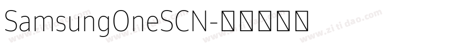 SamsungOneSCN字体转换