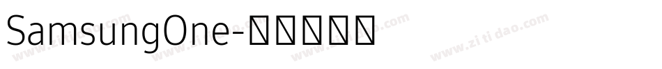 SamsungOne字体转换