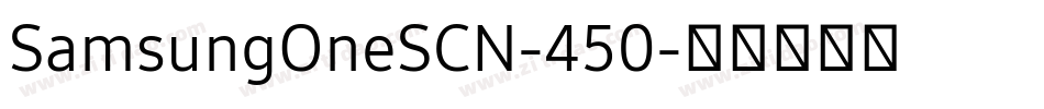 SamsungOneSCN-450字体转换