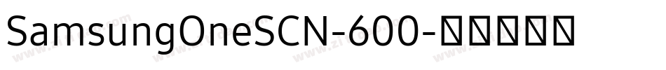 SamsungOneSCN-600字体转换