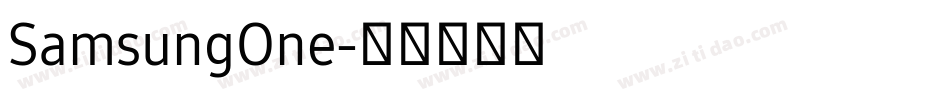 SamsungOne字体转换