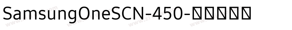 SamsungOneSCN-450字体转换