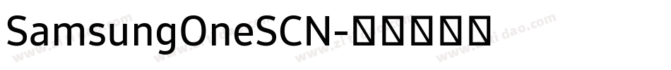 SamsungOneSCN字体转换