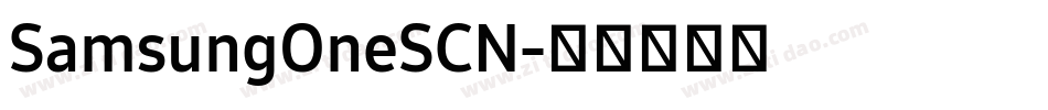 SamsungOneSCN字体转换