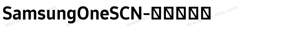 SamsungOneSCN字体转换