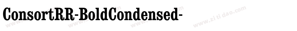ConsortRR-BoldCondensed字体转换