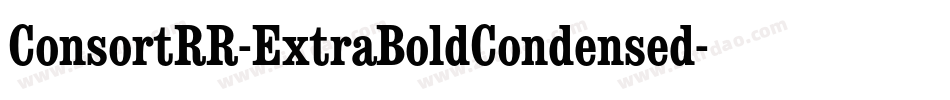 ConsortRR-ExtraBoldCondensed字体转换