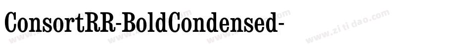 ConsortRR-BoldCondensed字体转换