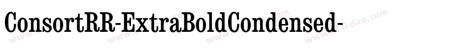 ConsortRR-ExtraBoldCondensed字体转换