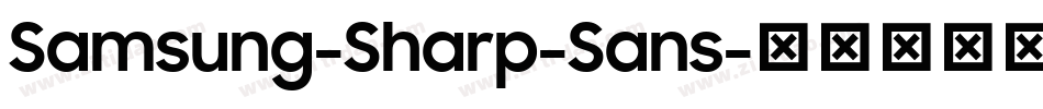 Samsung-Sharp-Sans字体转换