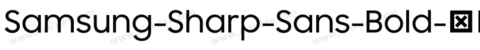 Samsung-Sharp-Sans-Bold字体转换