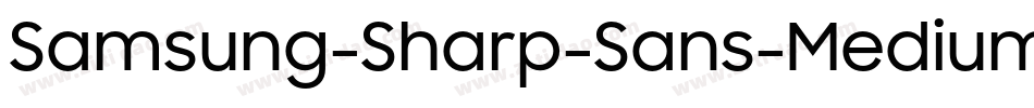 Samsung-Sharp-Sans-Medium字体转换