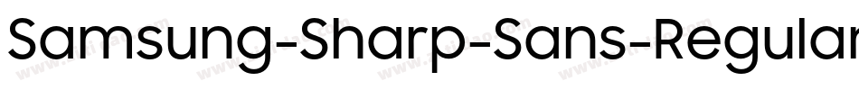 Samsung-Sharp-Sans-Regular字体转换