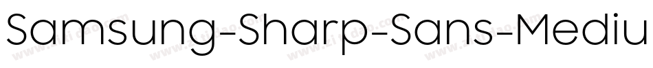 Samsung-Sharp-Sans-Medium字体转换