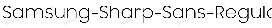 Samsung-Sharp-Sans-Regular字体转换